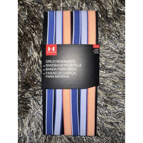 NEW Under Armour Girls Youth Headbands 6 Pack NWT - Picture 1 of 4